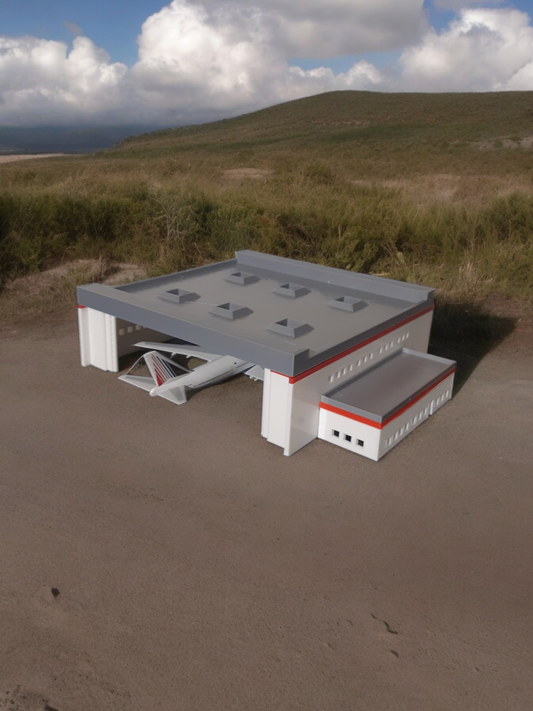Diecast Hangar Model - Red
